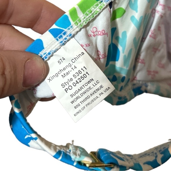 EUC - Lilly Pulitzer - Let’s Cha Cha Swim Top - size XS - Picture 4 of 5